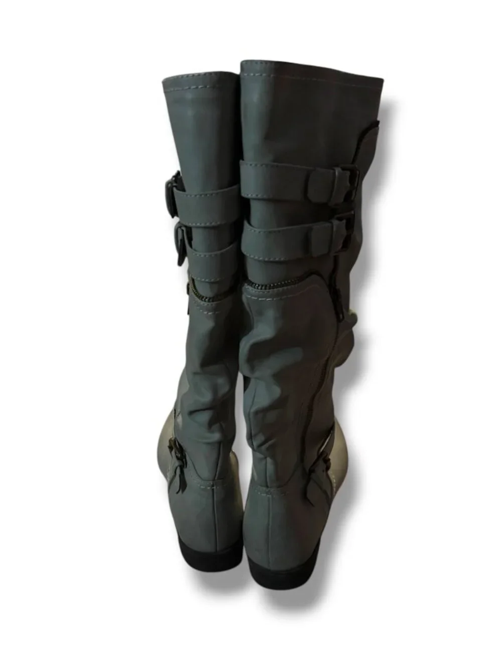 White Mountain Gray Knee‑High Boots – Size 9.5